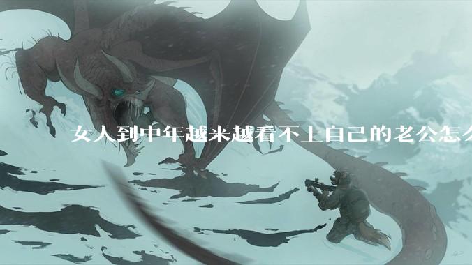 女人到中年越来越看不上自己的老公怎么办？
